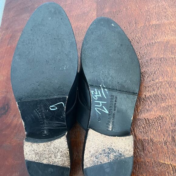 Freda Salvador soul lace up oxford mule black leather pointed toe academia Sz 6 - Picture 10 of 11